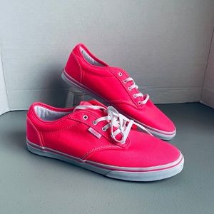Vans shoes pink neon